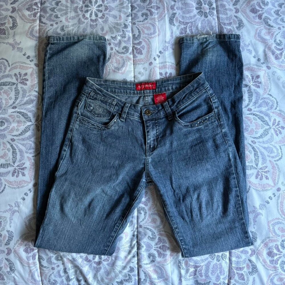 Women's Blue and Navy Jeans